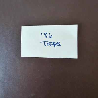 1984, 1985, 1986 Topps Baseball Cards in Binders (BO-JS)