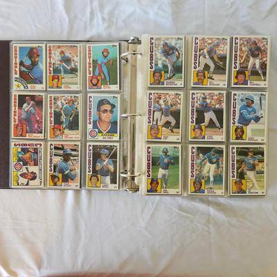 1984, 1985, 1986 Topps Baseball Cards in Binders (BO-JS)