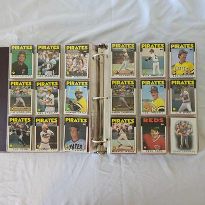 1984, 1985, 1986 Topps Baseball Cards in Binders (BO-JS)