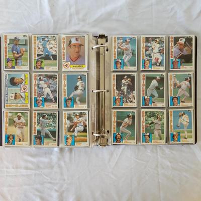1984, 1985, 1986 Topps Baseball Cards in Binders (BO-JS)