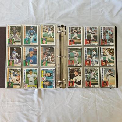 1984, 1985, 1986 Topps Baseball Cards in Binders (BO-JS)