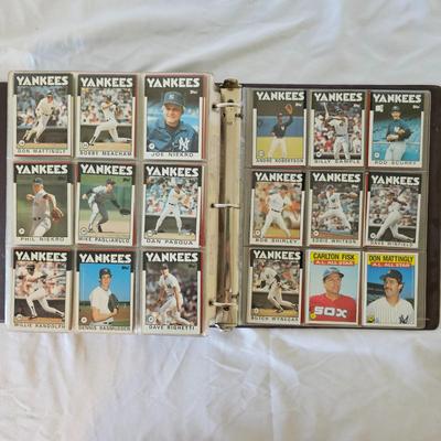 1984, 1985, 1986 Topps Baseball Cards in Binders (BO-JS)