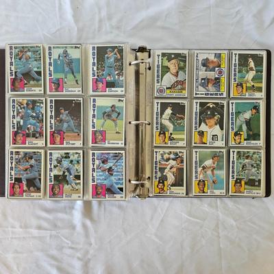 1984, 1985, 1986 Topps Baseball Cards in Binders (BO-JS)