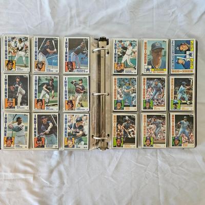 1984, 1985, 1986 Topps Baseball Cards in Binders (BO-JS)