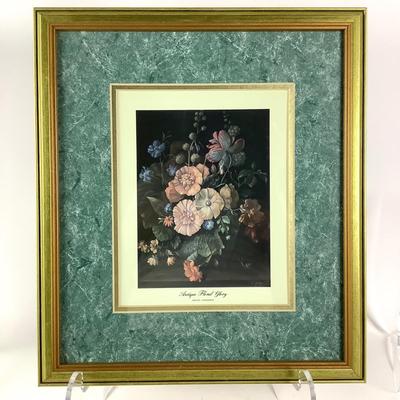 248 Four Floral Prints w/ Giltwood Frames