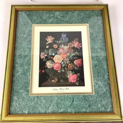 248 Four Floral Prints w/ Giltwood Frames