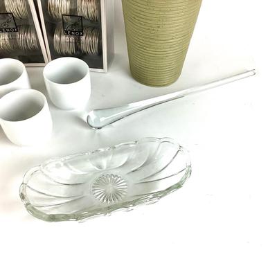 250 Misc. Decor - Napkin Rings, Vase, Glass Fish, Cups, Candles & More