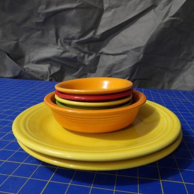 7 Pieces Fiesta Ware Dishes