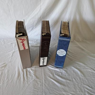 1990, 1991, 1992 Topps Baseball Cards in Binders ( BO-JS)