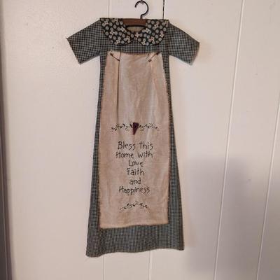 Bless This Home Sundress Apron Wall Decor