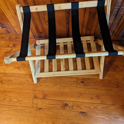 Wooden Folding Luggage Rack