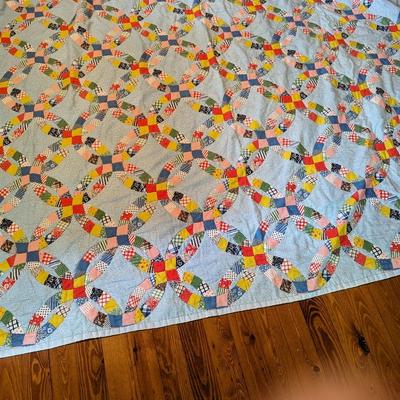 Colorful Quilt This One Looks Like It Is Homemade