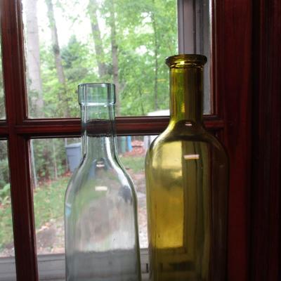 Assortment of Blue Bottles