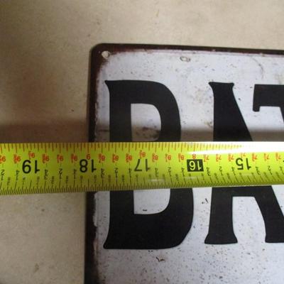 'Bath House' Metal Sign