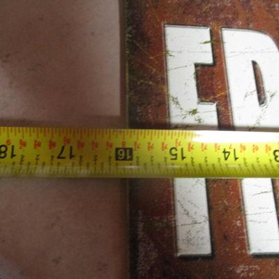 'Fresh Eggs' Metal Sign