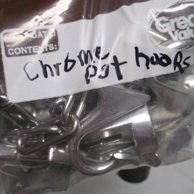 Chrome Ceiling Pot Holder