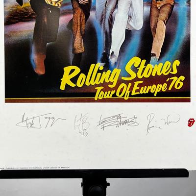 744 Rolling Stones Tour of Europe ‘76 1994 Poster Print