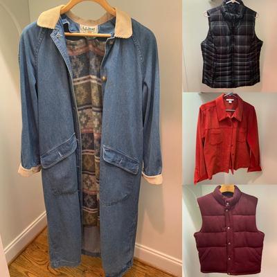 Eddie Bauer, LL Bean, Talbots, & More Coats & Vests, Women’s Size M/L (L-HS)