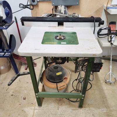 Jointech Miter Table w Porter Cable Router w Vac