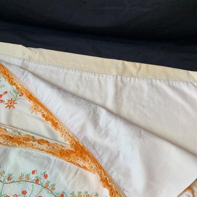 Vintage Crocheted Doilies, Embroidered Pillowcases, & More (UB1-HS)