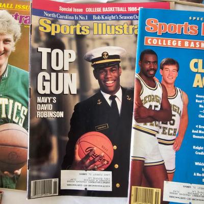 Past Sports Illustrated Basketball Issues & More. (BO-JS)