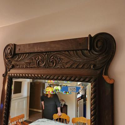 Vintage Beveled Mirror 27x53