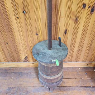 Faux Butter Churn Table