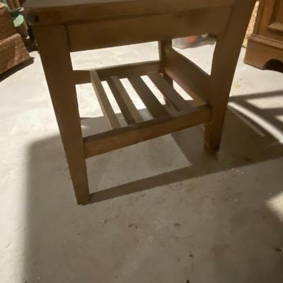 Vintage Oak School Desk