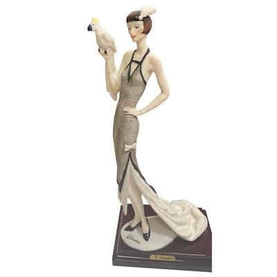 Giuseppe Armani LADY WITH PARROT  Figurine 13" H