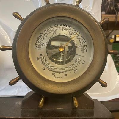 Antique Chelsea & Co. Ship Bells clock with Barometer