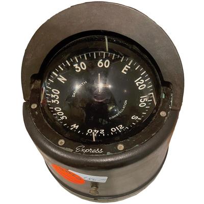 Vintage Danforth Constellation Express Ship Compass