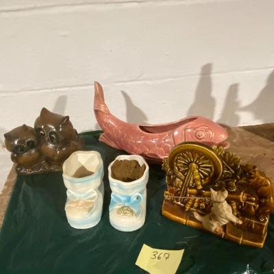 Lot of Vintage and MCM Collectible Planters