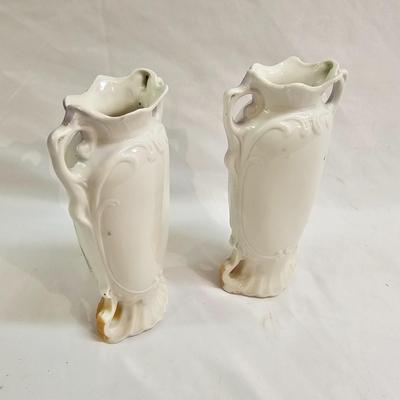 Pair of Painted Ceramic Vases (BS-JS)