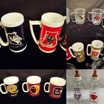 Assorted Vintage Thermo-Serv College Mugs & More (BPR-JS)