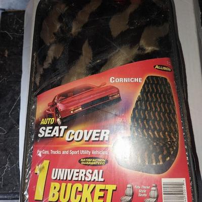 NEW UNIVERSAL BUCKET SEAT COVER AND PET CAR HARNESS