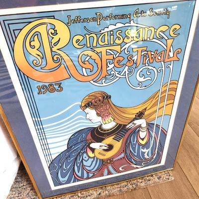 Lot #72 1983 Rennaissance Festival (JPAS) Limited, Signed Official Poster