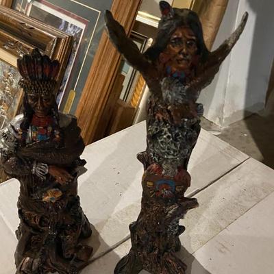 Vintage Navajo Sandpaintings, Wedding Vases, and Sculptures