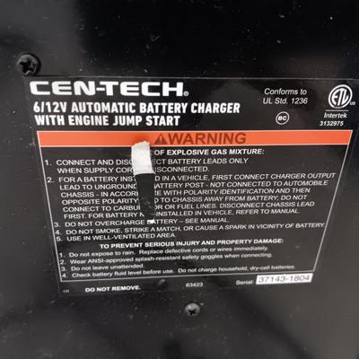 CEN-TECH 6/12V Automatic battery charger with Engine Jump start