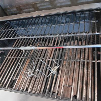 Nice small Propane Kitchen Aid Barbeque Grill with propane tank, Cover and rotisserie