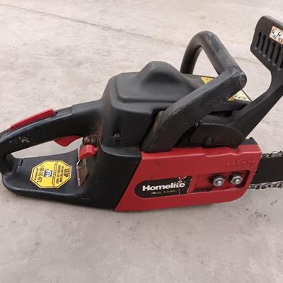Homelite Ranger Chain saw - Power stroke 33 cc Engine with gas can