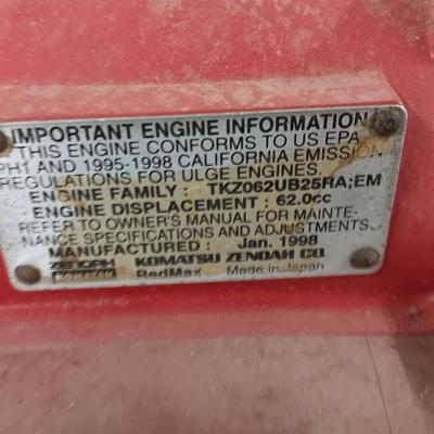 RedMax Backpack Blower EB6200 with instruction manual