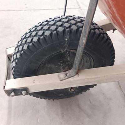 Steel Wheelbarrow with Nice leaf rake - bigger than normal tire - Perfect for the farm!
