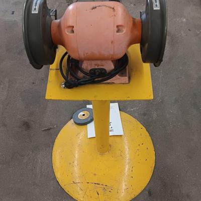 Central Machinery 6" Bench Grinder with stand - extra stone - and Instructions