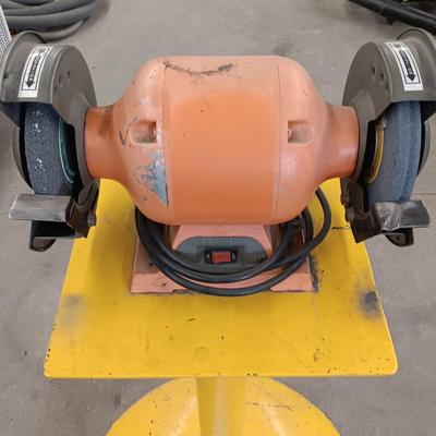 Central Machinery 6" Bench Grinder with stand - extra stone - and Instructions