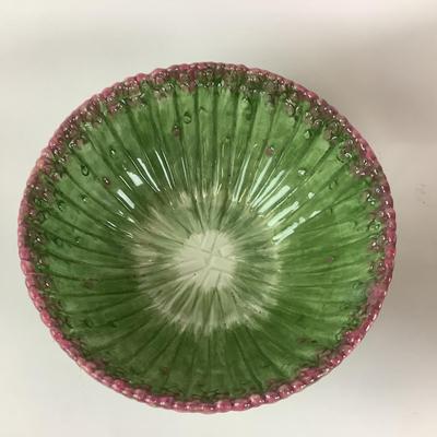 262 Fitz & Floyd Asparagus Bowl with Artisan Made Handled Bowl