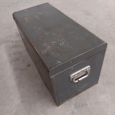 Vintage Wards Powr Kraft 6 drawer tool steel chest with key!