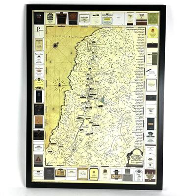 265 Napa Valley Expedition Framed Map