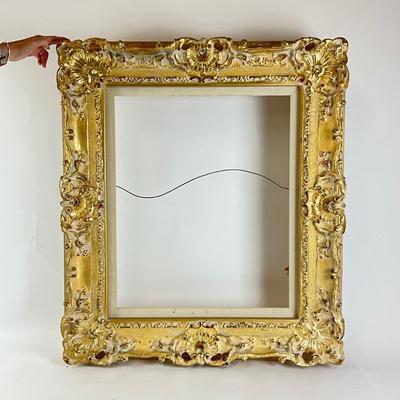 267 Large Gold Gilt Rococo Style Wood Frame