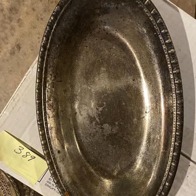 Lot of Three Vintage Silver-Plated Dishes