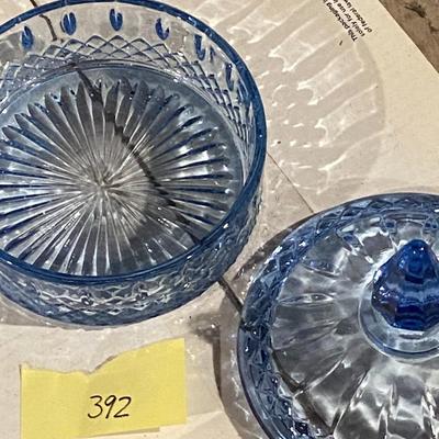 Vintage Indiana Glass Co Diamond Point Candy Dish